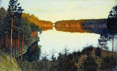 И. И. Левитан, «Лесное озеро».
