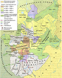 Объединение земель вокруг Москвы в XIV — первой половине XV в.